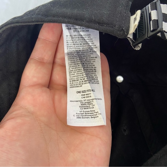 Vans Off The Wall “Check It” Checkered Baseball Hat - Picture 5 of 6